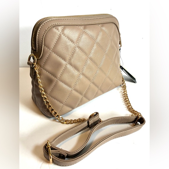NWT Badgley Mischka Tan Crossbody Bag - Picture 2 of 3